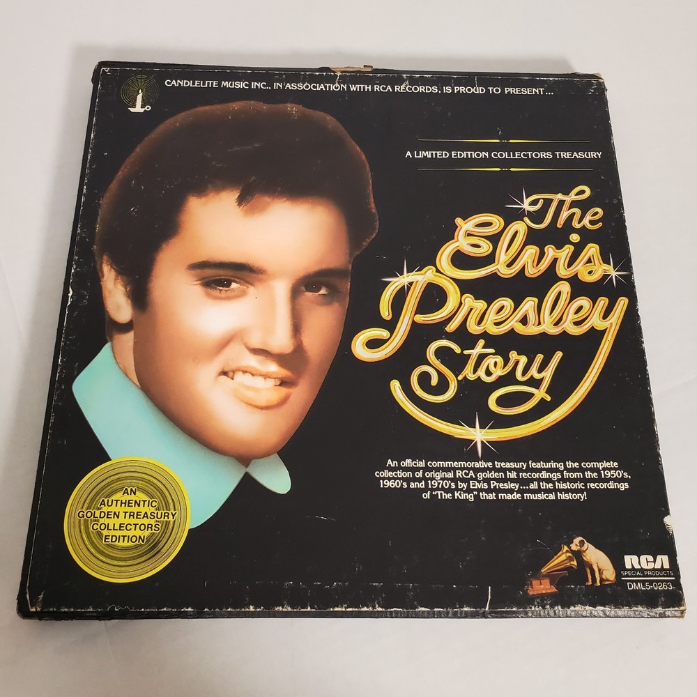 Elvis Presley Story 4 LP Vinyl Box‎ Set (1977 RCA Candlelite) – Missing Vol. 5